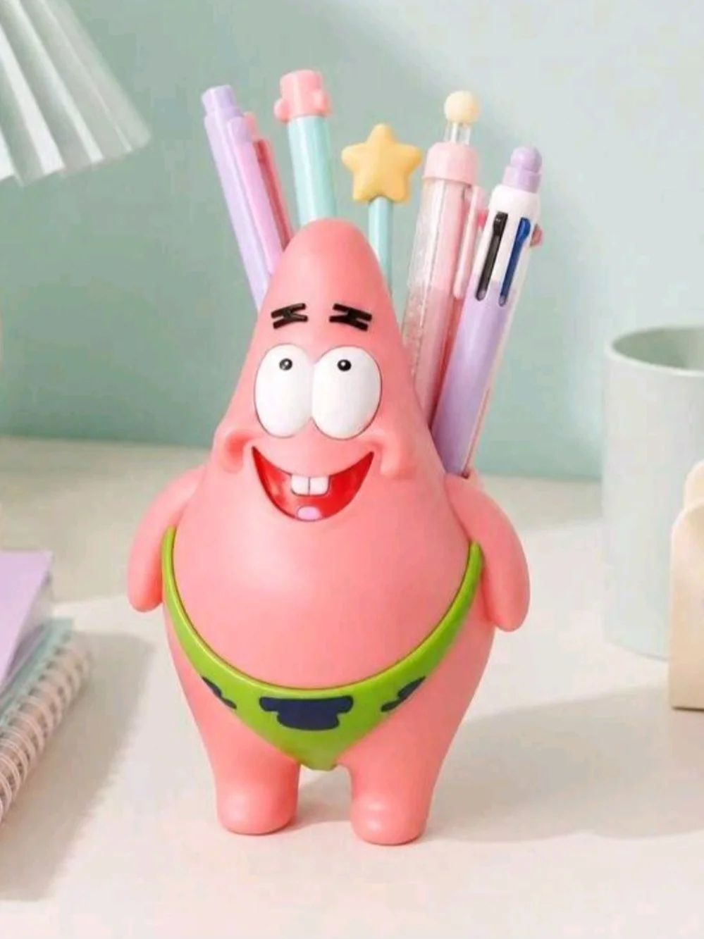 Patrick Starfish Spongebob Makeup Brush Pen Holder Desk Organizer